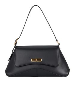 XX Medium Flap Bag, Leather, Black, MII, DB/S, 3*